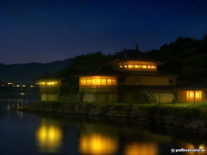 湖蓝色调的现代城市夜景，彩虹色光晕点缀，象征多元包容的同志社群文化氛围，gay网站导航首页配图